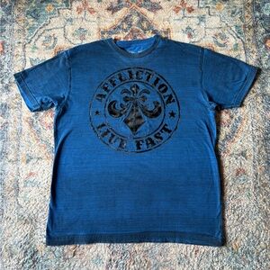 Affliction Live Fast Y2K Logos T-shirt Size XXL